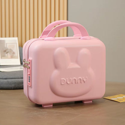 Portable Short Trip Travel Bags 14 Inches Waterproof Hand Carry Suitcase Cartoon Mini Storage Bag Makeup Box Wedding Gift Box