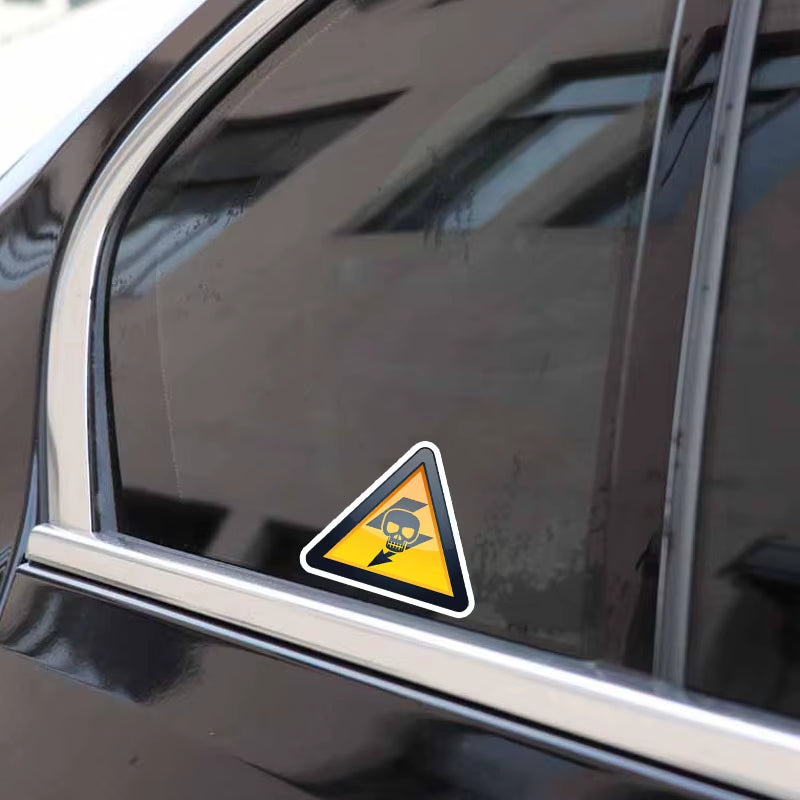 Pay Attention to the Electric Attention Security Warning Car Stickers Anti-Uv Car Window Body Decorative Stickers Accessories