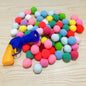 Interactive Launch Training Cat Toys Creative Kittens Mini Pompoms Games Stretch Plush Ball Toys Cat Puppy Toys Supplies