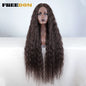 Synthetic Lace Front Wigs for Black Women 40 Inch Long Cosplay Wig Curly Lace Wigs Ombre Highlight Ginger White Pink Wig