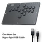 Joystick Arcade Hitbox Controller Button Rim Leverless Arcade Stick Controller for PC/ Ps4 / Ps5/Steam Fightstick Arcade