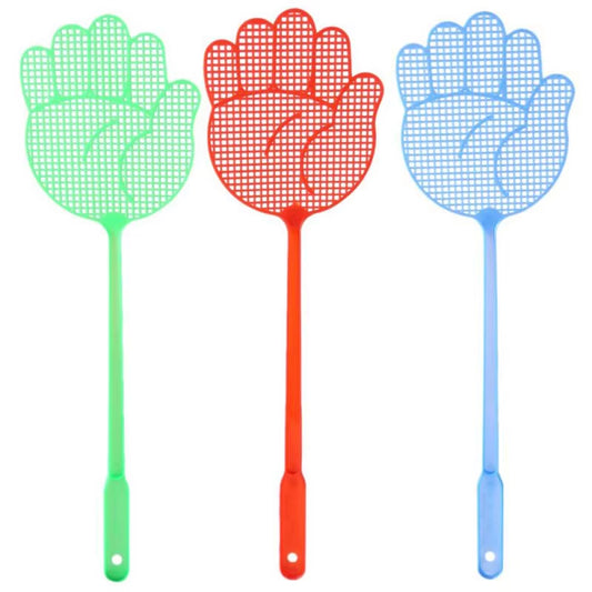 Palm Shaped Flyswatter Plastic Fly Swatters Mosquito Pest Control Insect Killer Household Kitchen Accessories Random Color