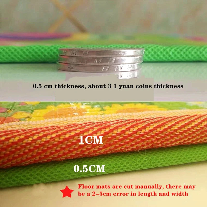 New Non-Toxic Thick Baby Crawling Play Mats Environmentally Friendly Folding Mat Carpet Play Mat for Children'S Safety Rug Gifts