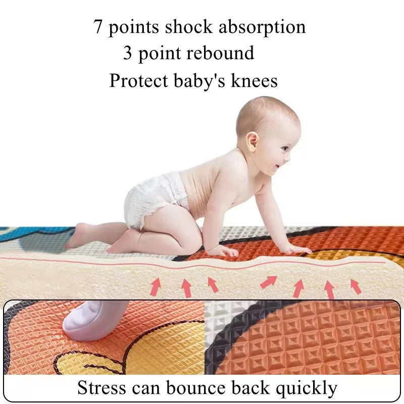 New Non-Toxic Thick Baby Crawling Play Mats Environmentally Friendly Folding Mat Carpet Play Mat for Children'S Safety Rug Gifts