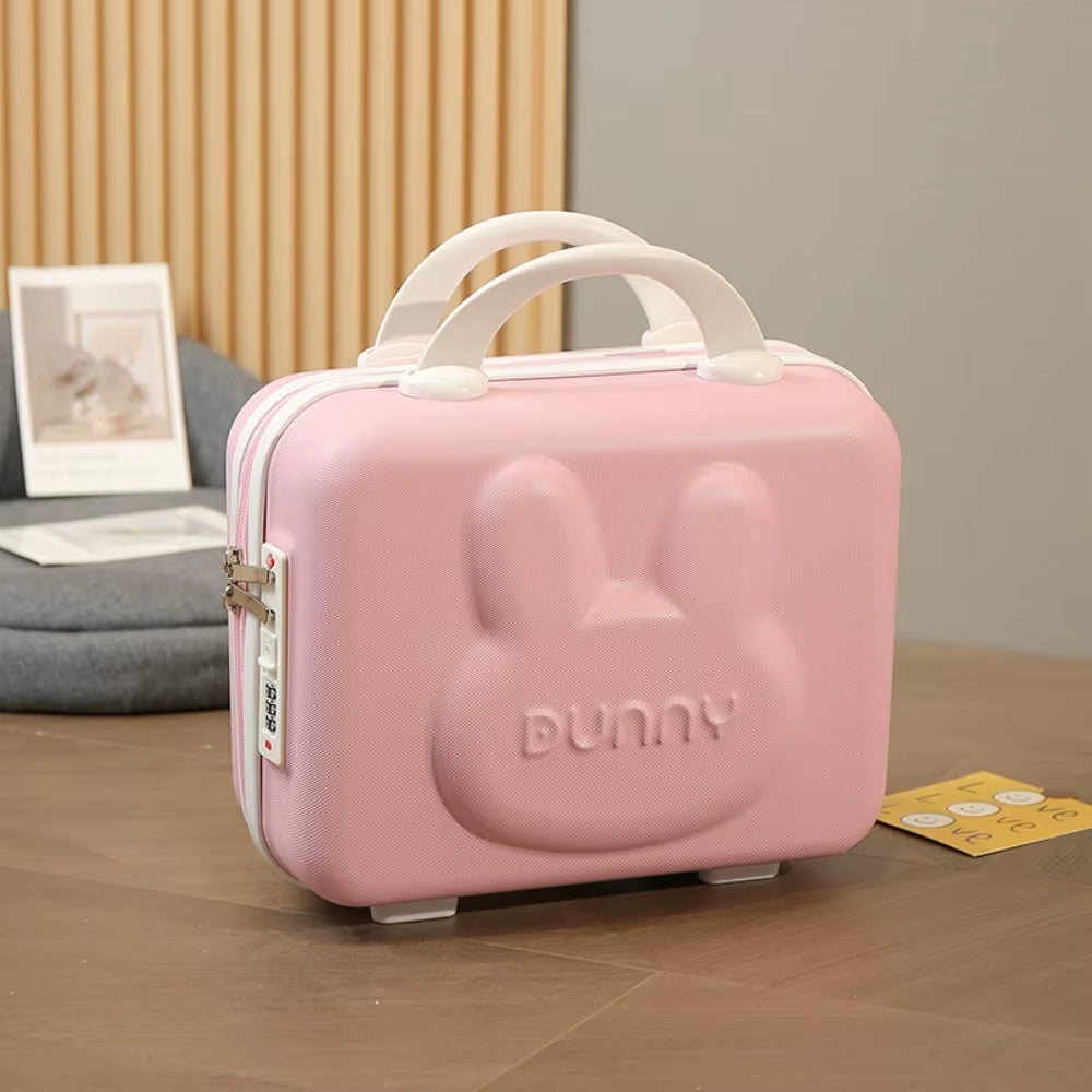 Portable Short Trip Travel Bags 14 Inches Waterproof Hand Carry Suitcase Cartoon Mini Storage Bag Makeup Box Wedding Gift Box