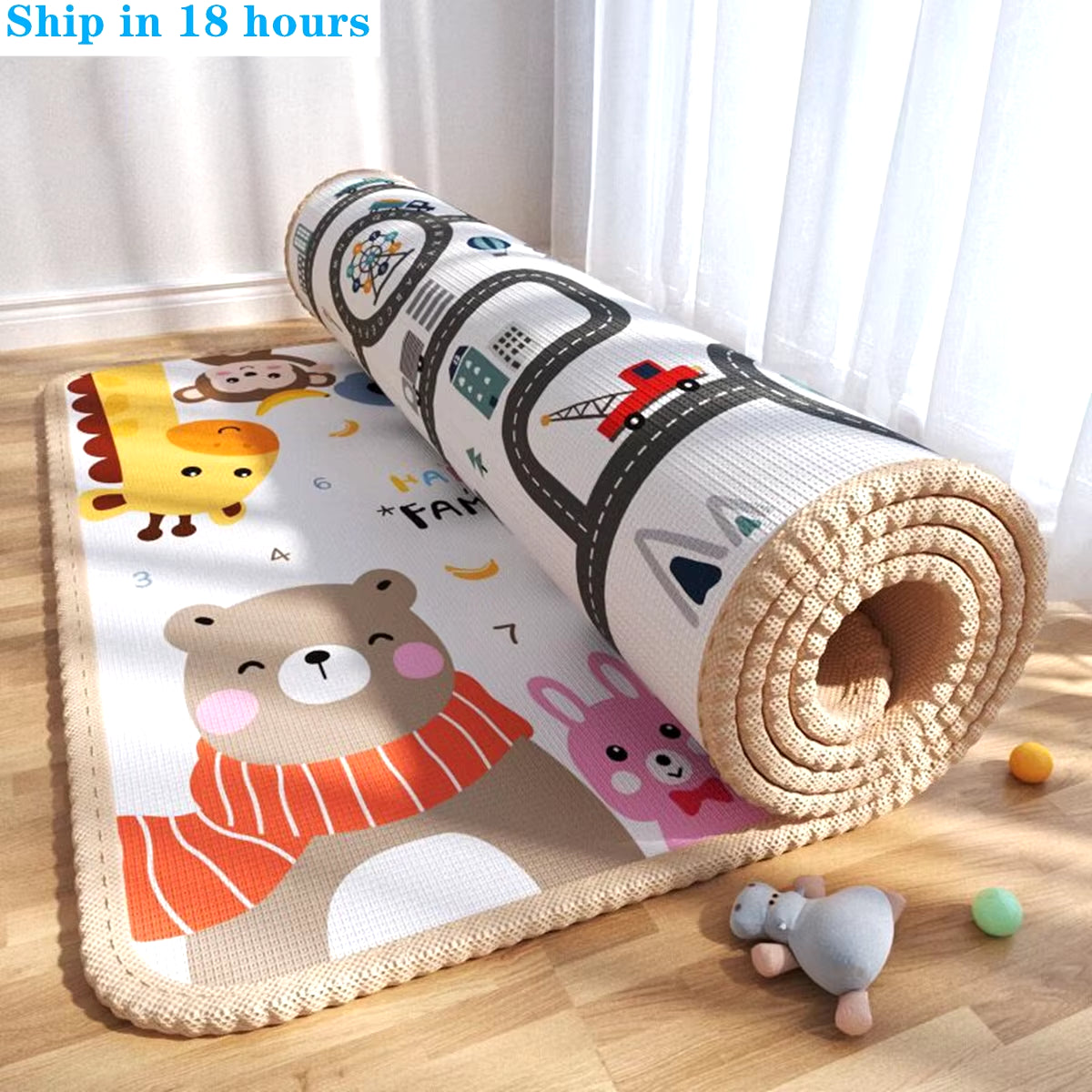 New Non-Toxic Thick Baby Crawling Play Mats Environmentally Friendly Folding Mat Carpet Play Mat for Children'S Safety Rug Gifts