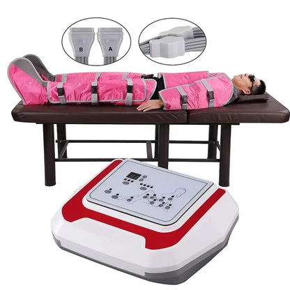 Professional Pressotherapy Machine Lymphatic Massage Arms Shoulders Belly Legs Air Compression Foot Massager Slimming Equipment