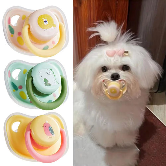 Practical Pet Calming Pacifier Soft Silicone Dog Teeth Chew Resistant Molar Cat Bite Toy Toy