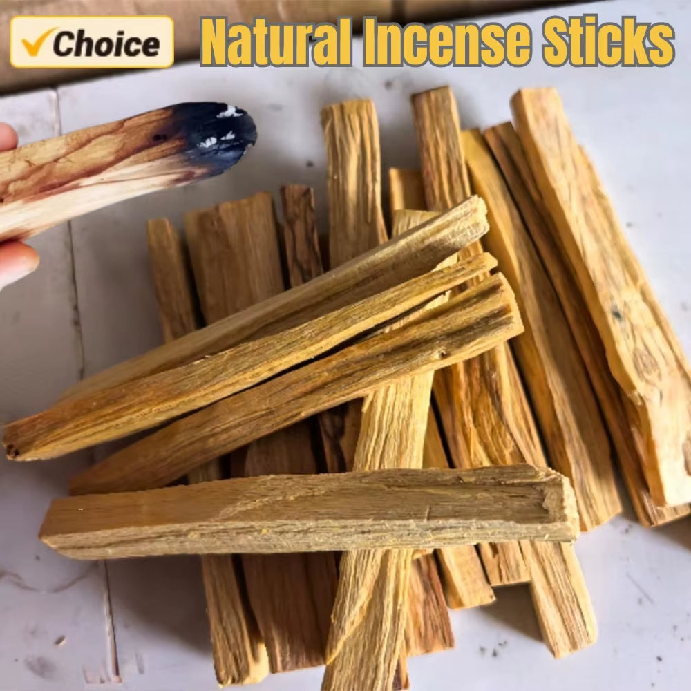 1-10Pcs Palo Santo Scented Aroma Sticks Natural Crude Wood Strips Room Fragrance Strip Peru Flavor Yoga Healing for Purifying