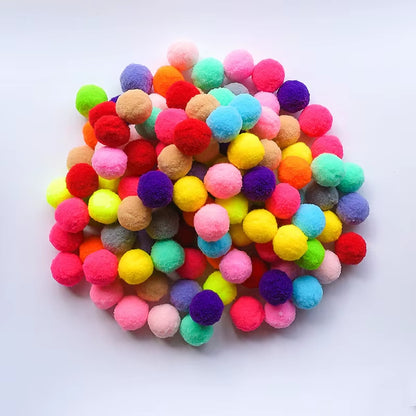 Interactive Launch Training Cat Toys Creative Kittens Mini Pompoms Games Stretch Plush Ball Toys Cat Puppy Toys Supplies