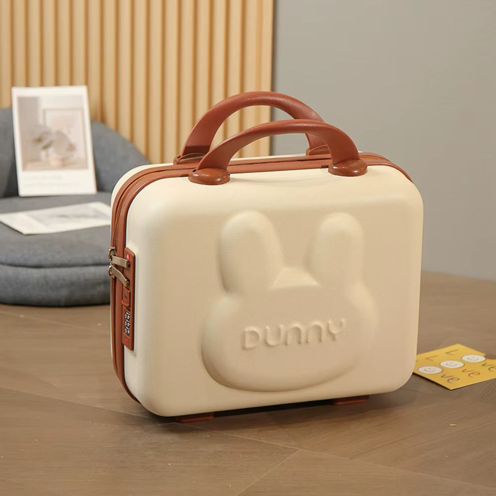 Portable Short Trip Travel Bags 14 Inches Waterproof Hand Carry Suitcase Cartoon Mini Storage Bag Makeup Box Wedding Gift Box